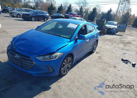 2017 Hyundai Elantra Limited из США, поврежденный, VIN 5NPD84LF6HH011438
